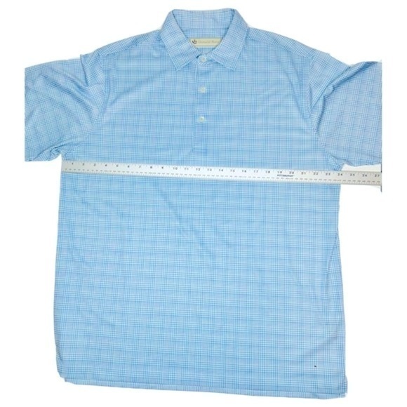Donald Ross Men’s Athletic Blue Polo Golf Shirt size Large - Picture 5 of 6